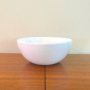 White Textured Bowl